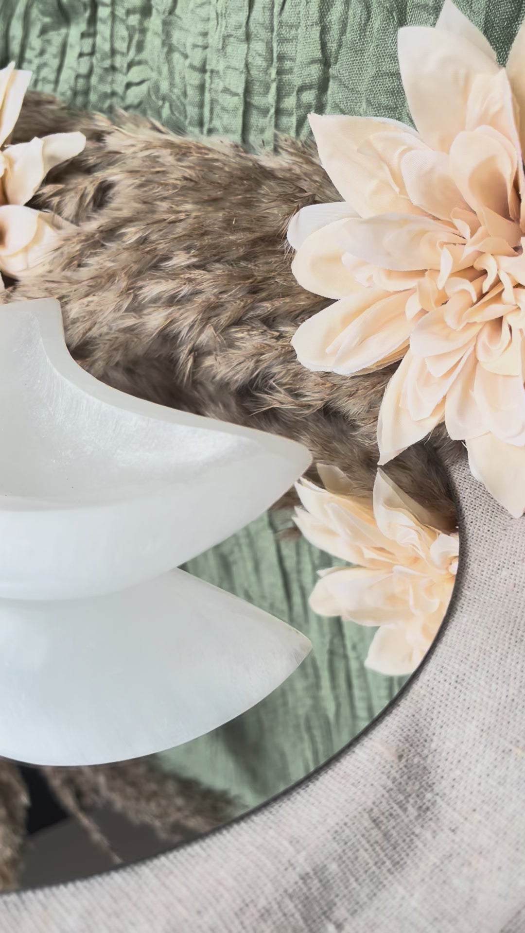 Bol en Sélénite - Lune claire