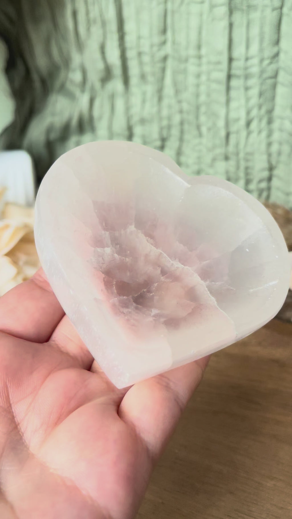 Bol en Sélénite - Coeur de lumière