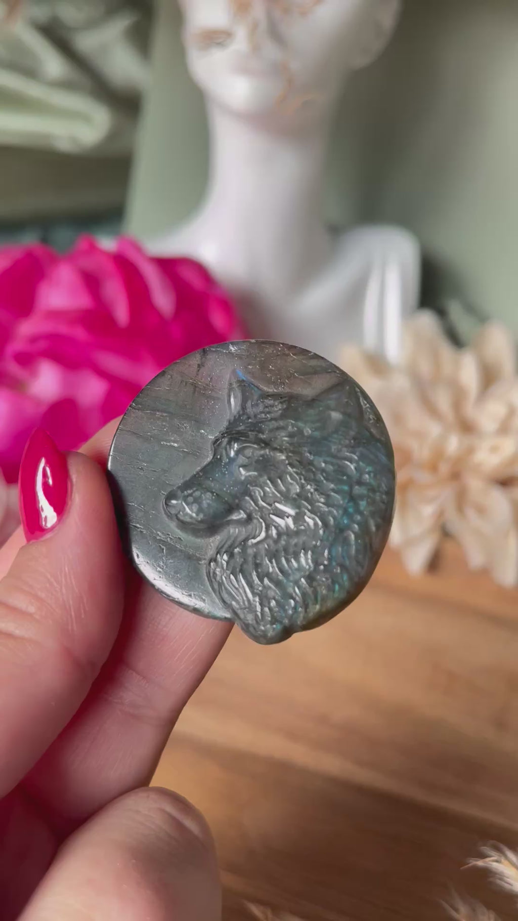 Sculpture en Labradorite