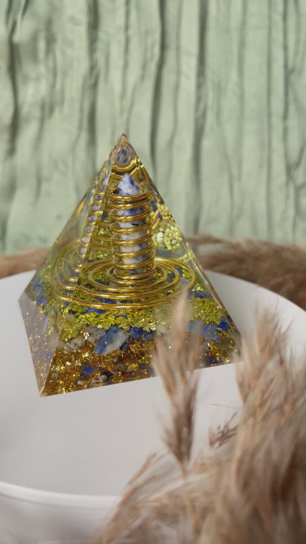 Orgonite - SAGESSE - PROTECTION - ÉLÉVATION - Lapis-Lazuli