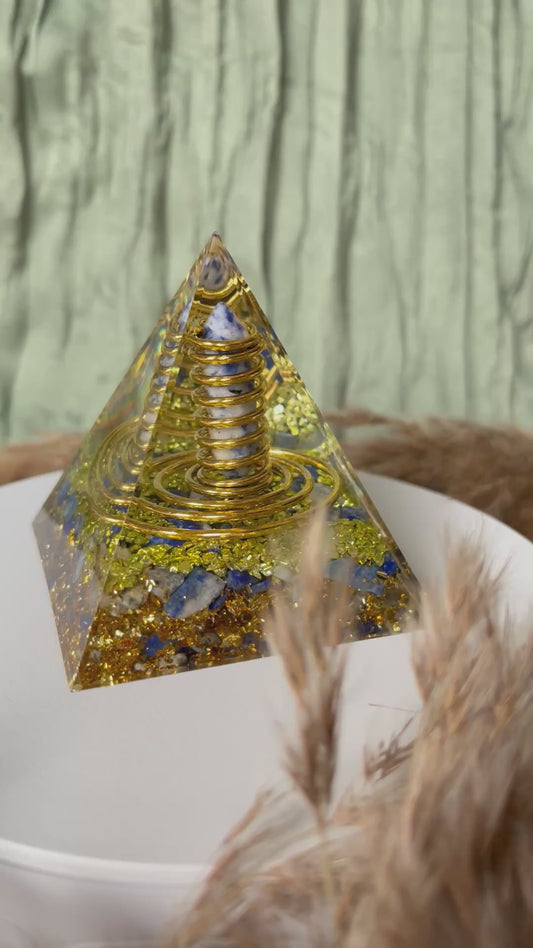 Orgonite - SAGESSE - PROTECTION - ÉLÉVATION - Lapis-Lazuli