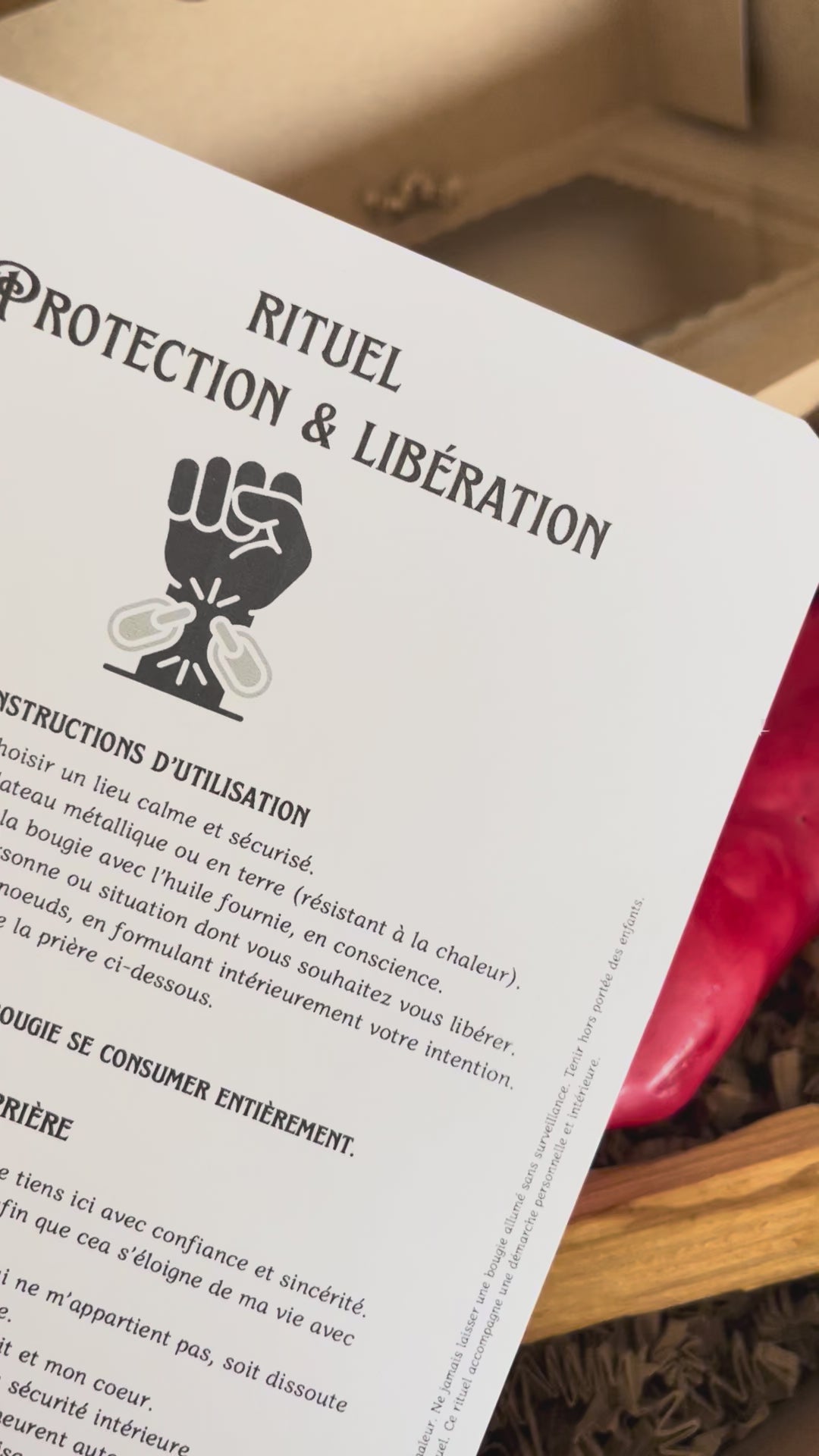 Box rituelle - Protection & Libération