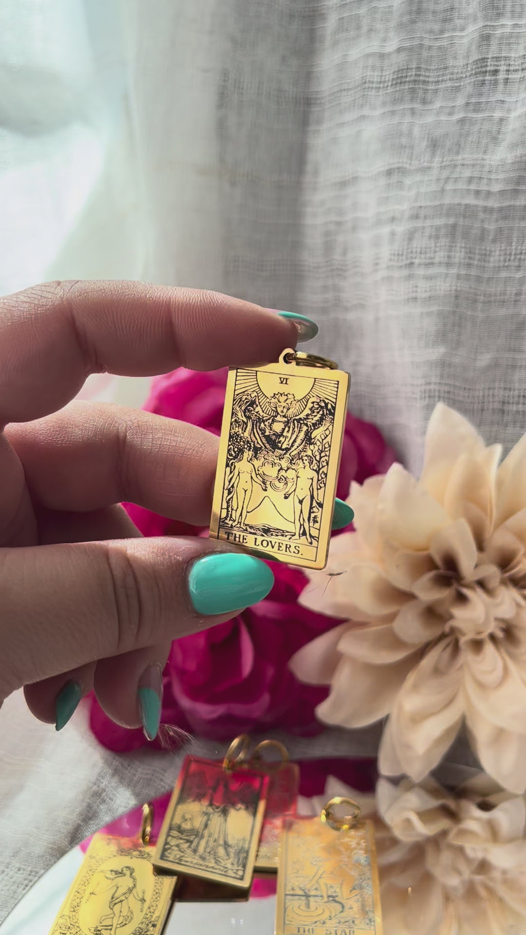 Pendentif - Carte de tarot